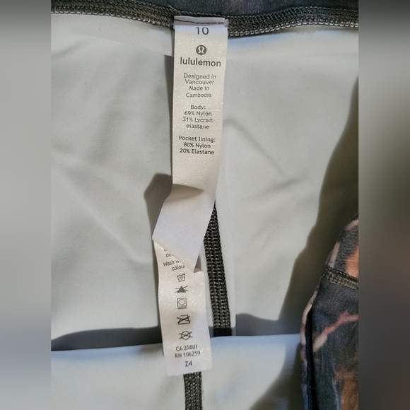 Lululemon Speed Up Tight Frosted Rose Multi Size 10 - Picture 6 of 7